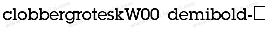 clobbergroteskW00 demibold字体转换